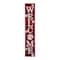 Glitzhome® 42" Plaid Pet "WELCOME" Wooden Porch Sign
